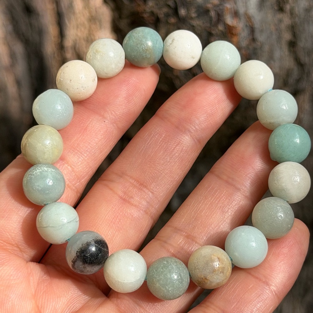 10mm stretchable Carribean Calcite bracelet 0440‎ - Picture 9 of 9